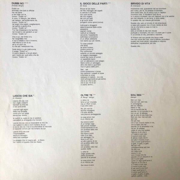 Mietta : Volano Le Pagine (LP, Album)