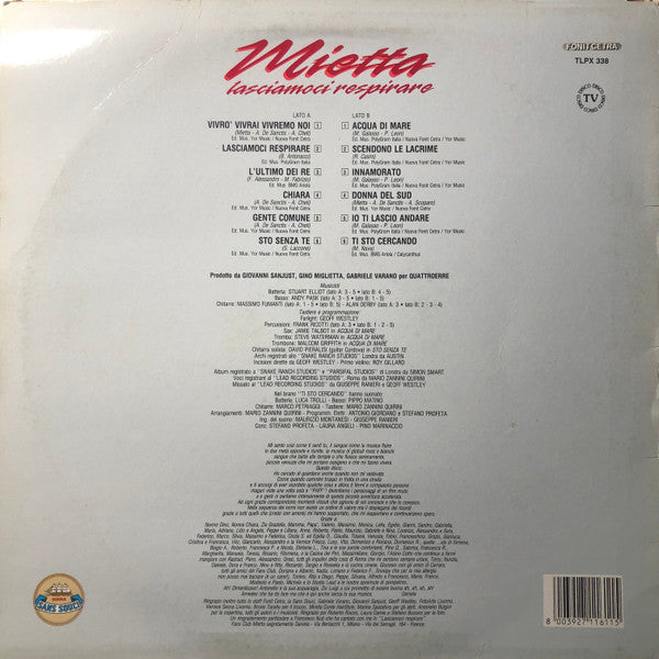 Mietta : Lasciamoci Respirare (LP)