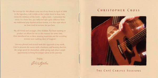 Christopher Cross : The Cafe Carlyle Sessions (CD, Album)