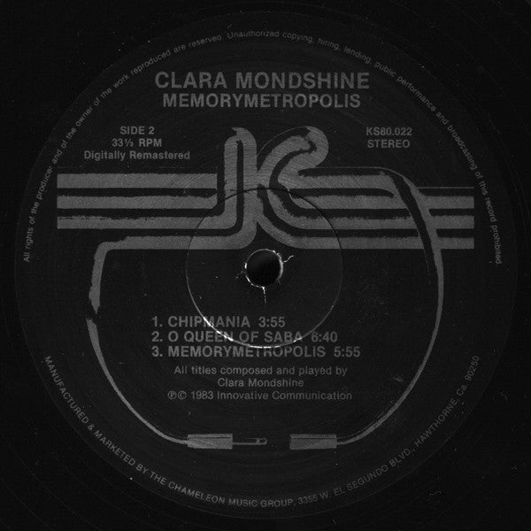 Clara Mondshine : Memorymetropolis (LP, Album)