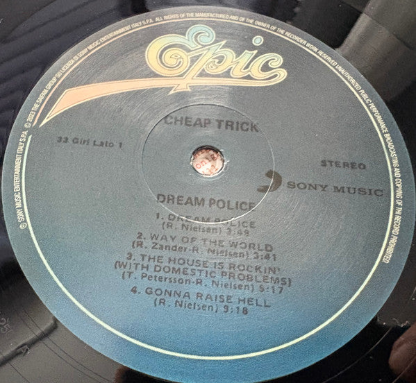 Cheap Trick : Dream Police (LP, Album, RE, Gat)