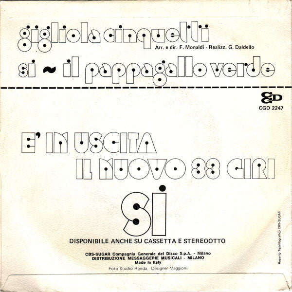 Gigliola Cinquetti : Sì (7")