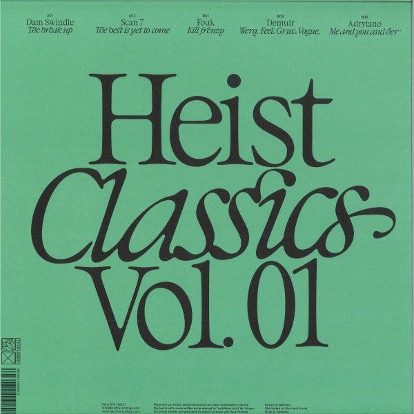 Various : Heist Classics Vol. 01 (12", EP, Cle)