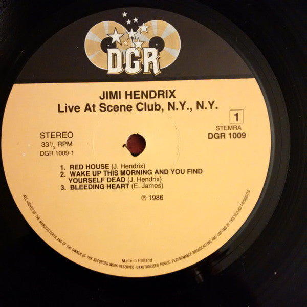 Jimi Hendrix : Live At The Scene Club, N.Y., N.Y. (LP, Album)