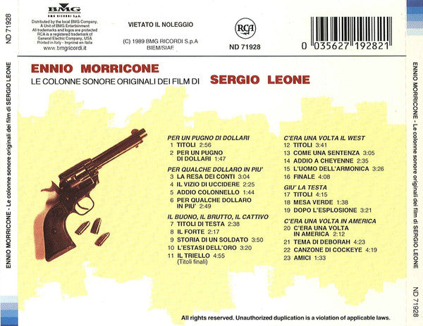 Ennio Morricone : Le Colonne Sonore Originali Dei Film Di Sergio Leone (CD, Album, Comp, RE)