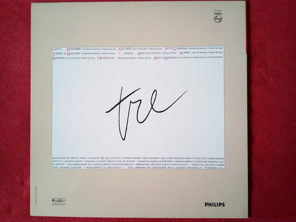 Teresa De Sio : Tre (LP, Album)