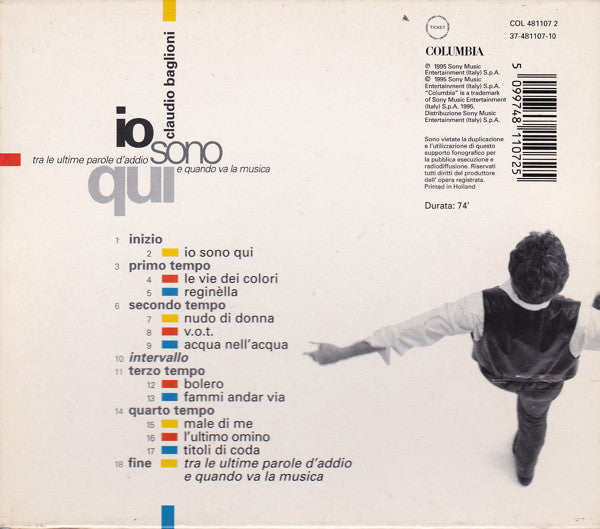 Claudio Baglioni : Io Sono Qui (CD, Album)