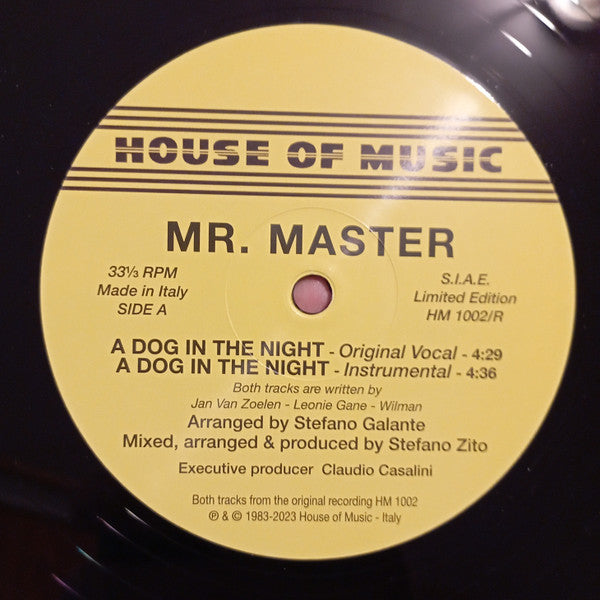 Mr. Master : A Dog In The Night (12", Ltd, RM)