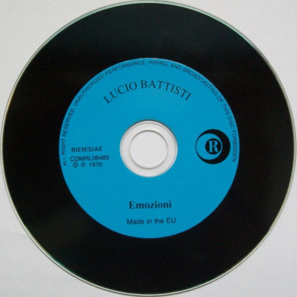 Lucio Battisti : Emozioni (CD, Album, RE)