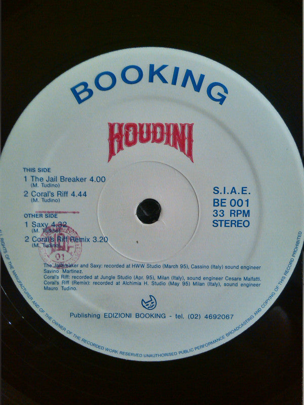 Houdini (7) : The Jail Breaker (12")