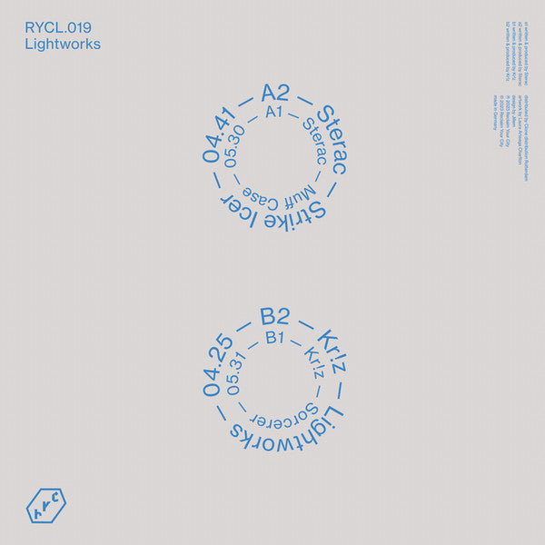 Sterac / Kr!z : Lightworks (12", Blu)