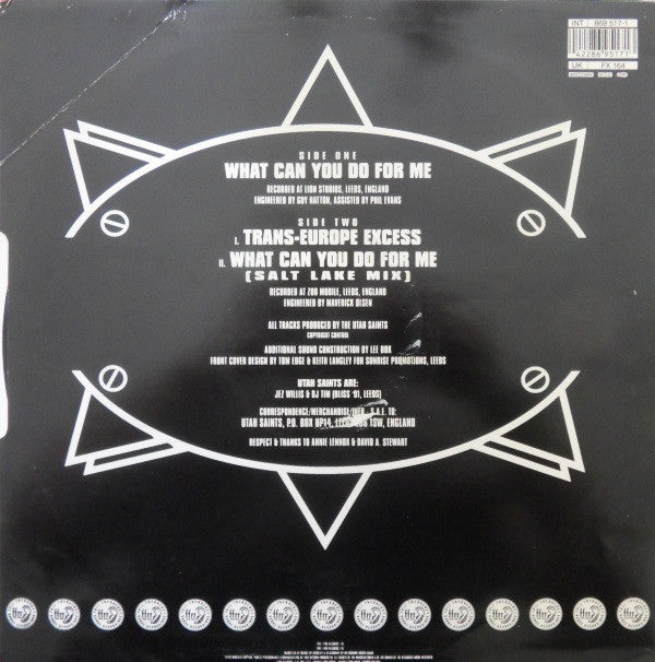 Utah Saints : What Can You Do For Me (12", Single)