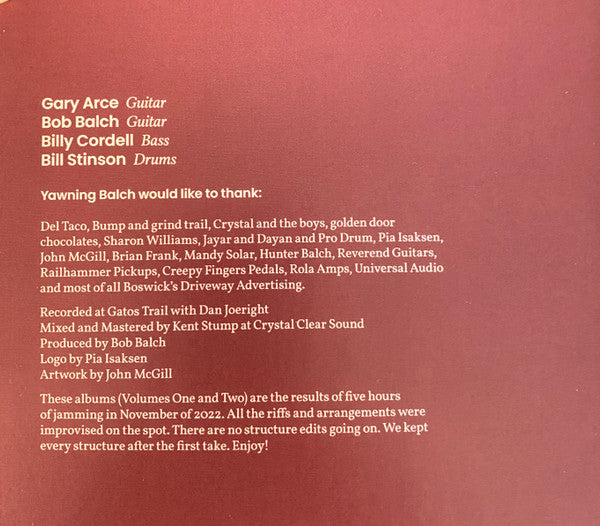 Yawning Balch : Volume One (CD, Album)