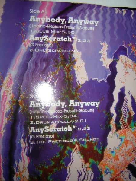 Prezioso Feat. Daphnes : Anybody, Anyway (12")