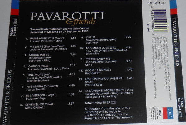 Pavarotti & Friends : Pavarotti & Friends (CD, Album)