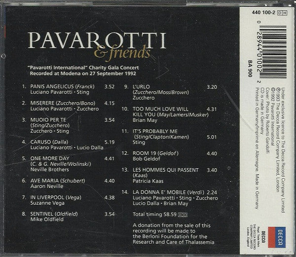 Pavarotti & Friends : Pavarotti & Friends (CD, Album)