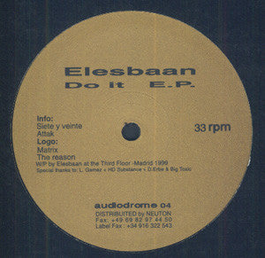 Elesbaan : Do It E.P. (12", EP)