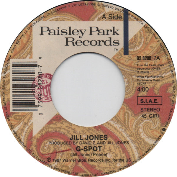 Jill Jones : G-Spot (7", Single)