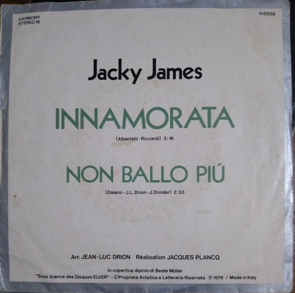 Jacky James : Innamorata (7")