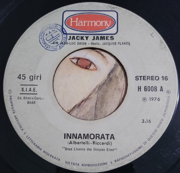 Jacky James : Innamorata (7")