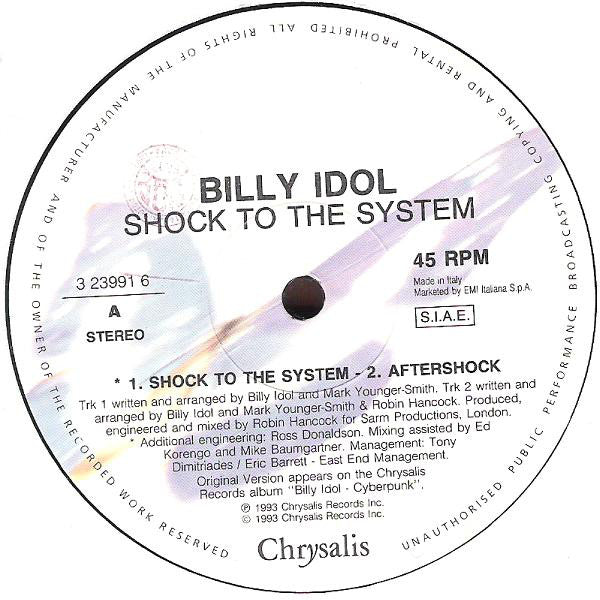Billy Idol : Shock To The System (12")