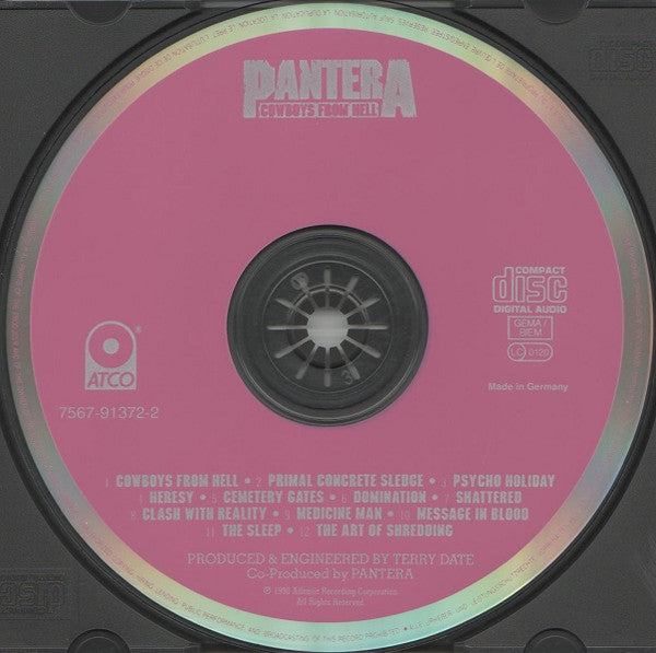 Pantera : Cowboys From Hell (CD, Album)