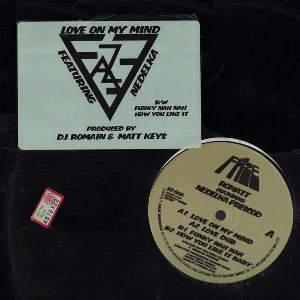 Romatt Featuring Nedelka Prescod : Love On My Mind (12")