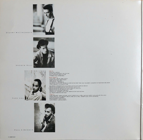 Sade : Promise (LP, Album, Whi)