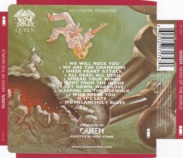 Queen : News Of The World (CD, Album, RE, RM, Sup)