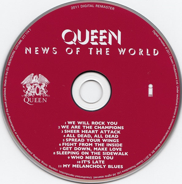 Queen : News Of The World (CD, Album, RE, RM, Sup)