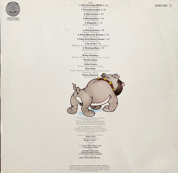 Beggars Opera : Get Your Dog Off Me! (LP, Album, Unl)