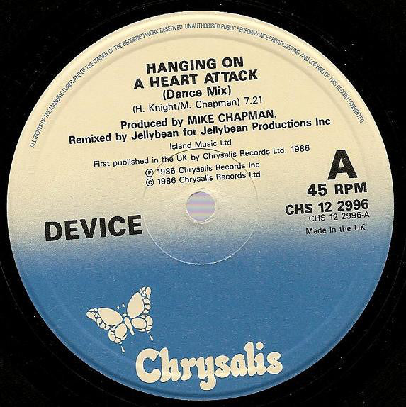 Device (2) : Hanging On A Heart Attack (12")