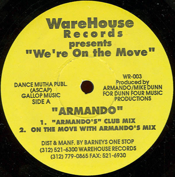 Armando : We're On The Move (12")