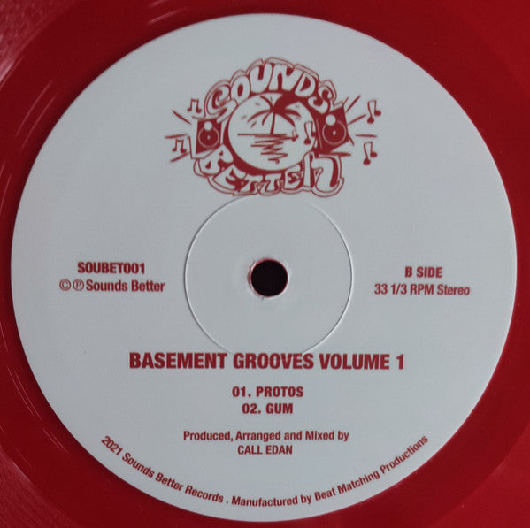 Call Edan : Basement Grooves Volume 1 (12", RP, Red)