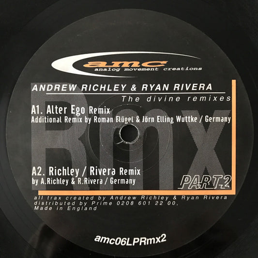 Andrew Richley & Ryan Rivera : The Divine Remixes (Part 2) (12")