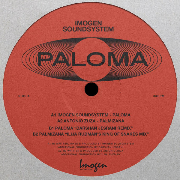 Imogen Soundsystem : Paloma (12")