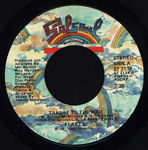 Flakes : Take It To The Max / Flakes Rap (7")