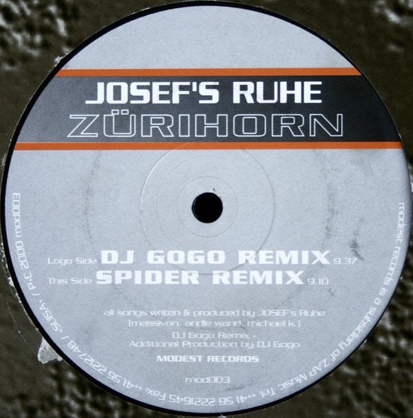 Josef's Ruhe : Zurihorn (12")