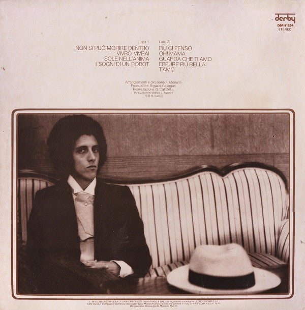 Gianni Bella : Sogni Di Un Robot (LP, Album, Gat)