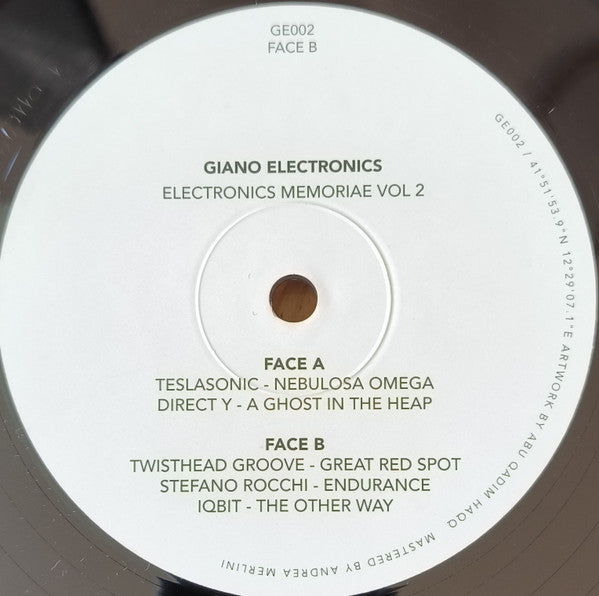 Various : Electronics Memoriae II (12")