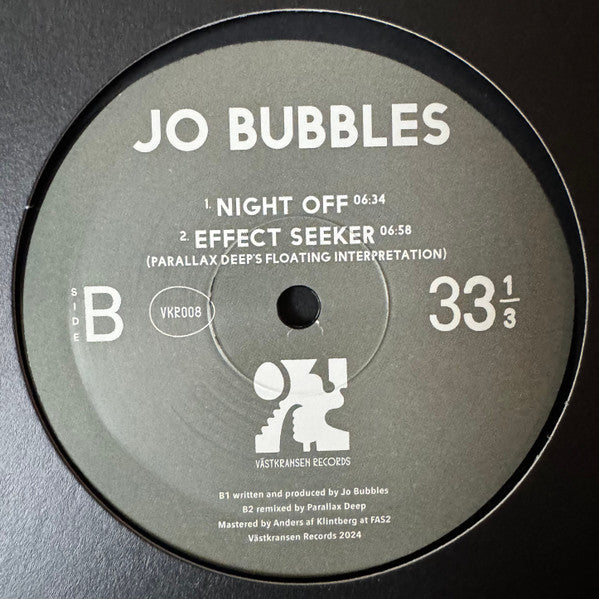 Jo Bubbles : Hidden Place (12", EP)