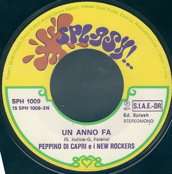 Peppino Di Capri & I New Rockers : Amare Di Meno (7")