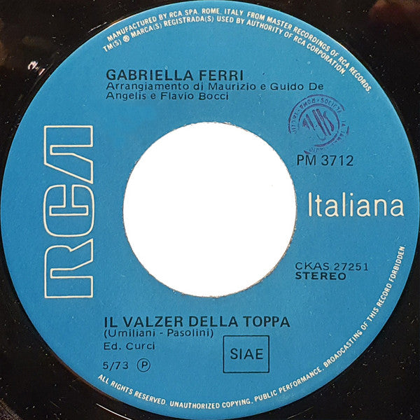 Gabriella Ferri : Sempre (7")