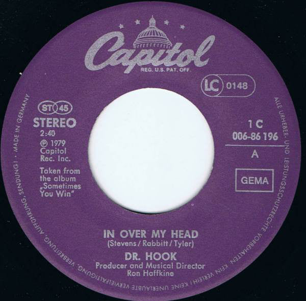 Dr. Hook : In Over My Head (7", Single)