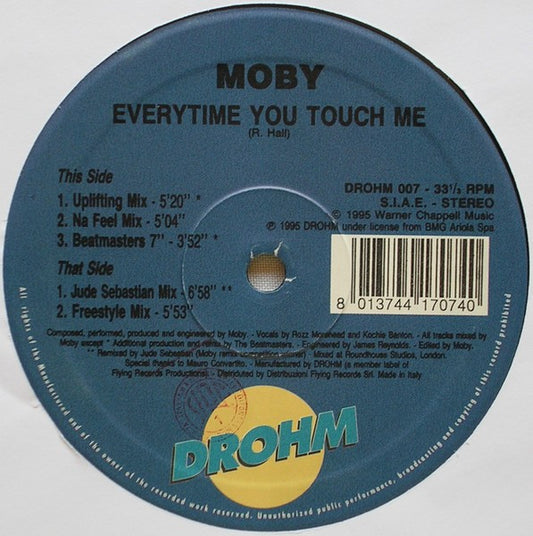 Moby : Everytime You Touch Me (12", Lab)