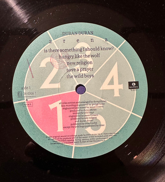 Duran Duran : Arena (LP, Album, Gat)