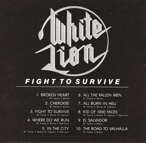 White Lion : Fight To Survive (CD, Album, RE, RM)