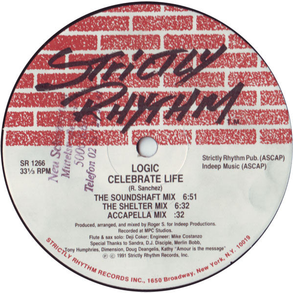 Logic : Celebrate Life / One Step Beyond (12")