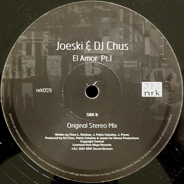 Joeski & Chus : El Amor Pt.1 (12")