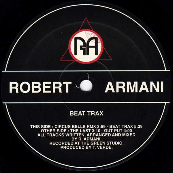 Robert Armani : Beat Trax (12")